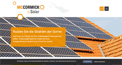 Desktop Screenshot of mccormick-solar.de