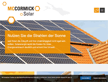 Tablet Screenshot of mccormick-solar.de